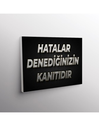 Hatalar Denediğinizin Kanıtıdır