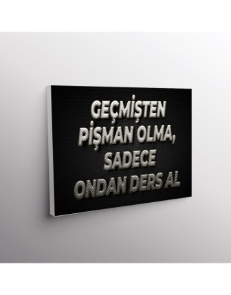 Geçmişten Pişman Olma, Sadece Ondan Ders Al