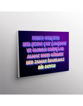 Bence Gençken Her Şeyden Çok Çalışmak Ve Olumlu Sonuçlar Almak Bunu Görmek Her Zaman İnanılmaz Bir Duygu