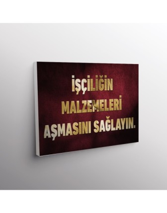 İşçiliği Malzemeleri Aşmasını Sağlayın.