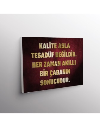 Kalite Asla Tesadüf Değildir Her Zaman Akıllı Bir Çabanın Sonucudur