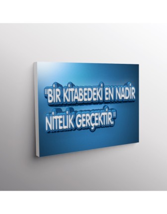 Bir Kitabedeki En Nadir Nitelik Gerçektir.