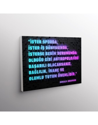İster Sporda, İster İş Dünyasında, İsterse Benim Durumumda Olduğu Gibi Antropolojide Başarılı Olacaksınız, Bağlılık, İnanaç ve Olumlu Tutum Önemlidir. (Donald Johanson)