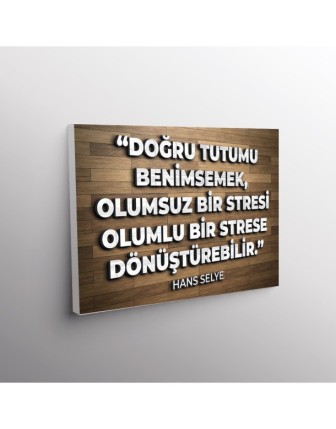 Doğru Tutumu Benimsemek, Olumsuz Bir Stresi Olumlu Bir Strese Dönüştürebilir. (Hans Selye)
