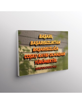 Başarı, Başarısızlıktan Başarısızlığa Coşku Kaybı Olmadan Yürümektir.(Winston Churchill)