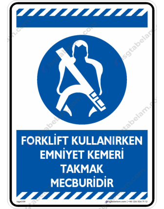 Forklift Kullanırken Emniyet Kemeri Takmak Mecburidir