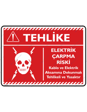Tehlike Elektrik Çarpma Riski