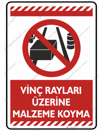 Vinç Rayları Üzerine Malzeme Koyma