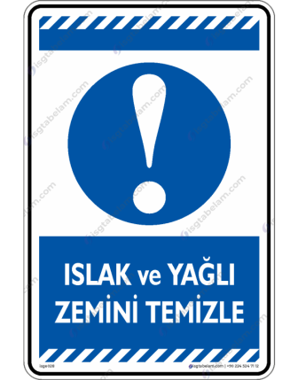 Islak ve Yağlı Zemini Temizle