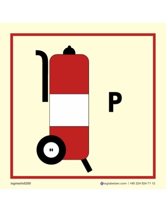 Tekerlekli Tozlu Yangın Söndürücü