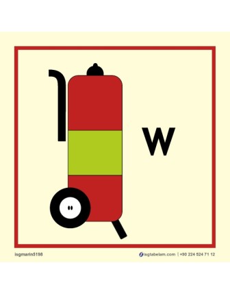 Tekerlekli Sulu Yangın Söndürücü