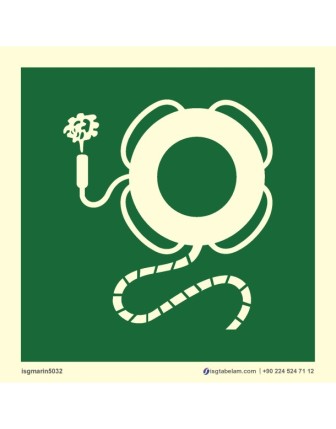 Halatlı ve dumanlı Can Simidi