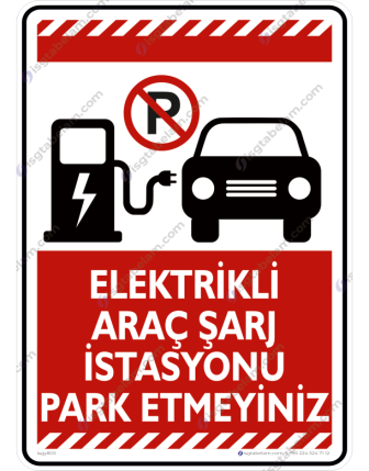 Elektrikli Araç Şarj İstasyonu Araç Park Etmeyin