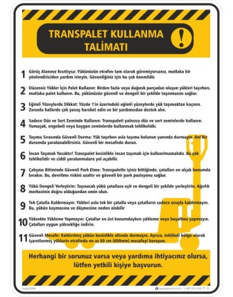 Transpalet Kullanma Talimatı