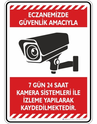 Eczenemizde Güvenlik Amacıyla 7 gün 24 saat Kamera Sistemi ile İzleme Yapılarak Kaydedilmektedir