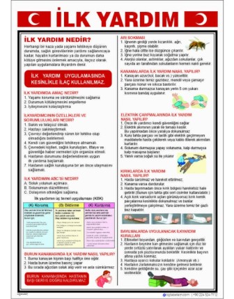 İlk Yardım Panosu