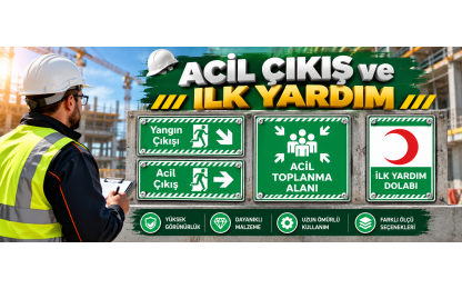 Acil Çıkış ve İlk Yardım Levhaları