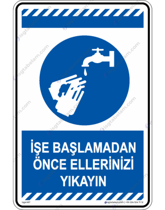 İşe Başlamadan Önce Ellerinizi Yıkayın