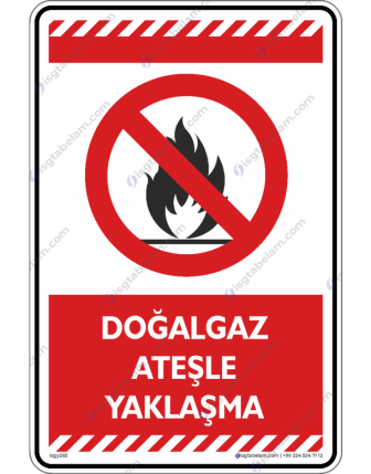 Doğalgaz Ateşle Yaklaşma