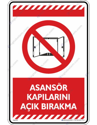 Asansör Kapılarını Açık Bırakma