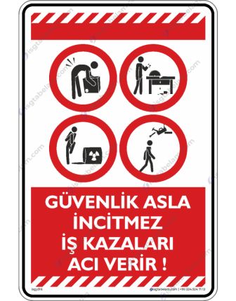Güvenlik Asla İncitmez İş Kazaları Acı Verir