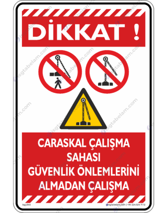 Calaskal Çalışma Sahası Güvenlik Önlemlerini Almadan Çalışma