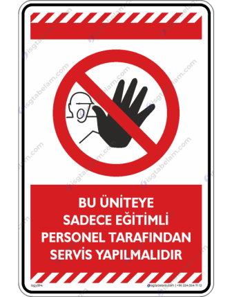 Bu Üniteye Sadece Eğitimli Personel Tarafından Servis Yapılmalıdır