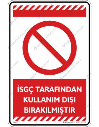 İSGÇ Tarafından Kullanım Dışı Bırakılmıştır