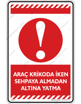 Araç Krikodayken Sehpaya Almadan Altına Yatma