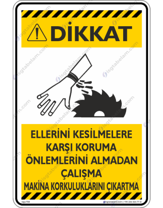 Elerini Kesilmeye Karşı Koruma Önlemlerini Almadan Çalışma