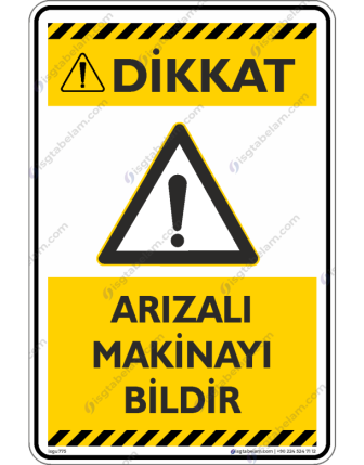 Arızalı Makinayı bildir