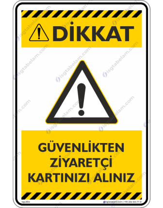 Güvenlikten Ziyaretçi Kartınızı Alın