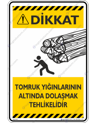 Tomruk Yığınlarının Altında Dolaşmak Tehlikelidir