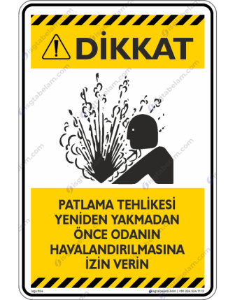 Patlama Tehlikesi Yeniden Yakılmadan Önce Odanın Havalandırılmasına İzin Verin