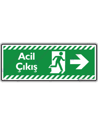 Acil Çıkış Sağa Ok